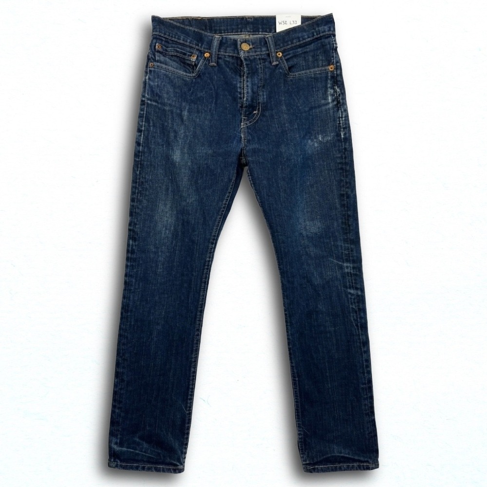 Levis 511 Slim Fit Jeans Mens 34x30 Dark Wash Indigo Denim Pants 04511-1907